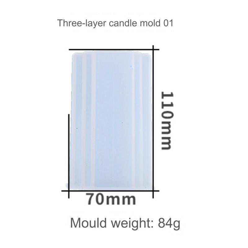 My Store Silicon Mould 3 Layer Candle Mould 01