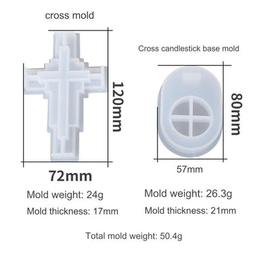 Holy Cross Tea-light Holder Mould