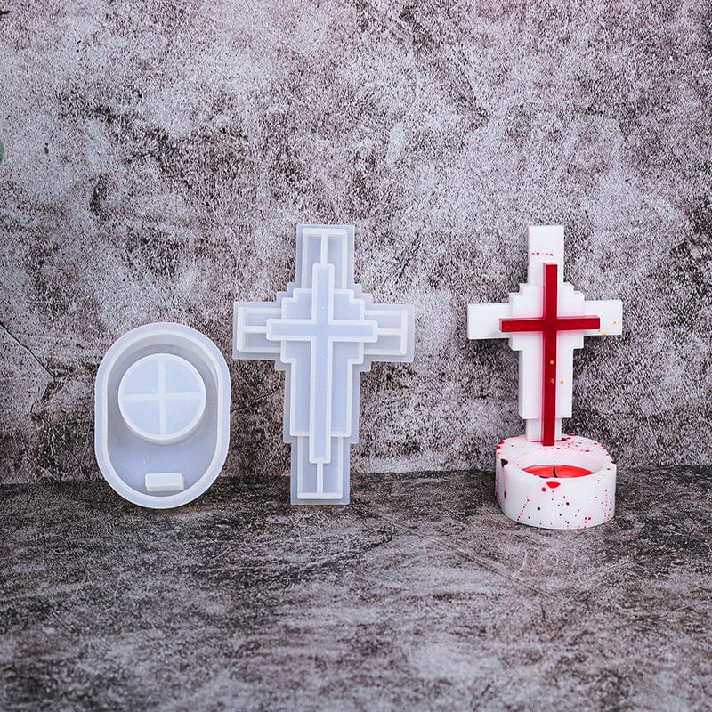 Holy Cross Tea-light Holder Mould