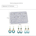 My Store Silicon Mould 12 Cavity Keychain and Jewellery Mould