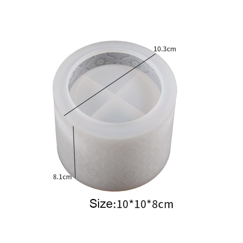 Round Emboss Figure Storage Box Mould