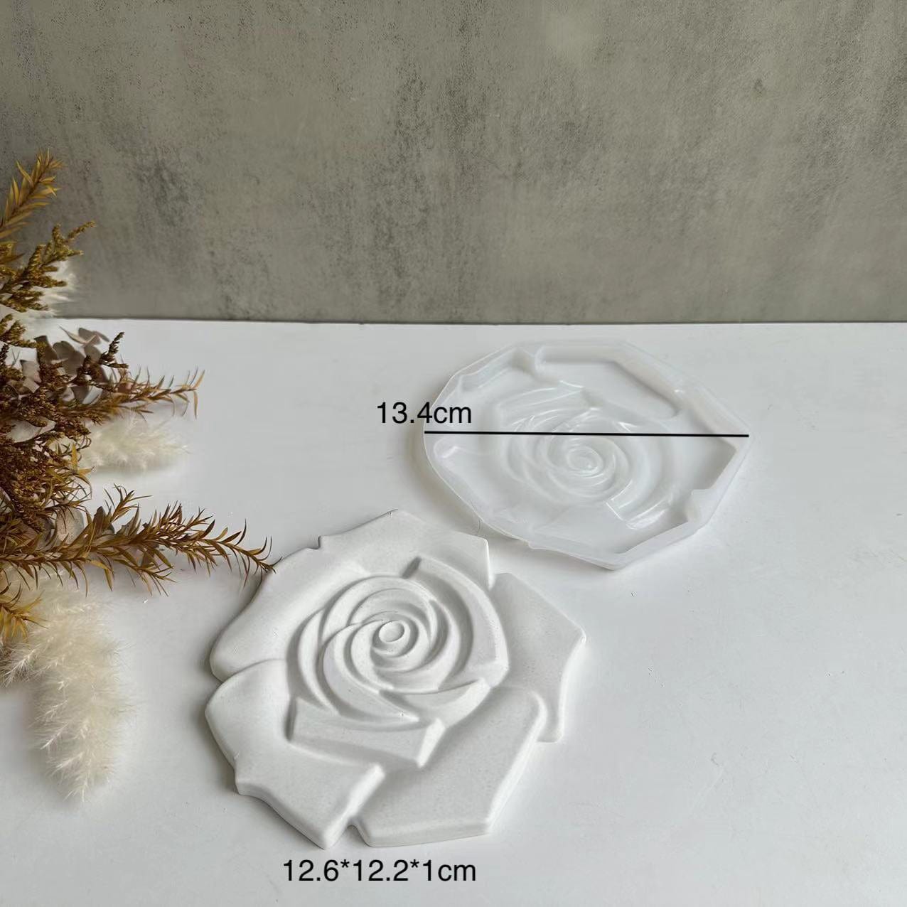 Rose Flower Coaster Mould.