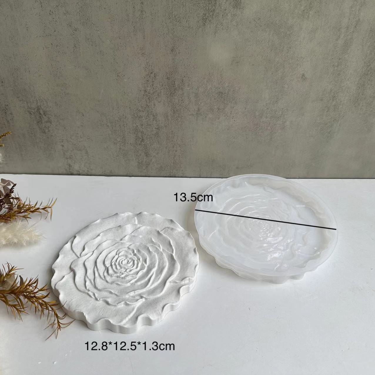 Rose Flower Coaster Mould.