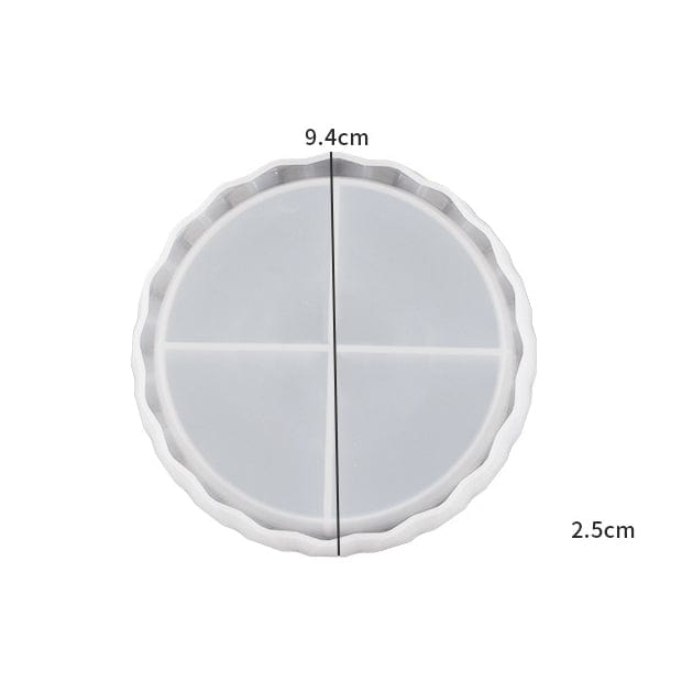 Small Round Wave Pointed Border Tray Mould