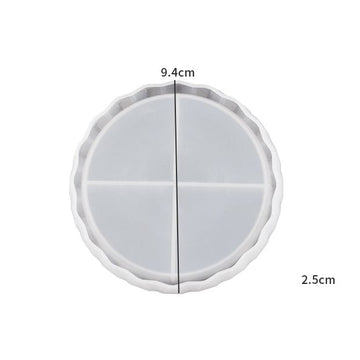 Small Round Wave Pointed Border Tray Mould