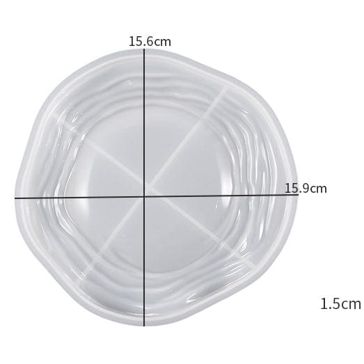 My Store Silicon Mould Small Waves Water Ripples Plate Mould