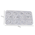 My Store Silicon Mould 16 Cavity Keychain & Jewellery Mould