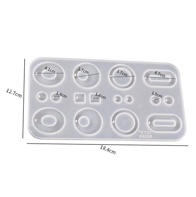 My Store Silicon Mould 16 Cavity Keychain & Jewellery Mould