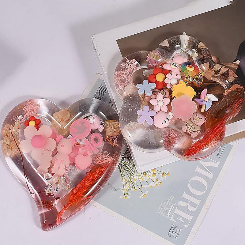 My Store Silicon Mould Dish Jewellery Heart Tray Mould