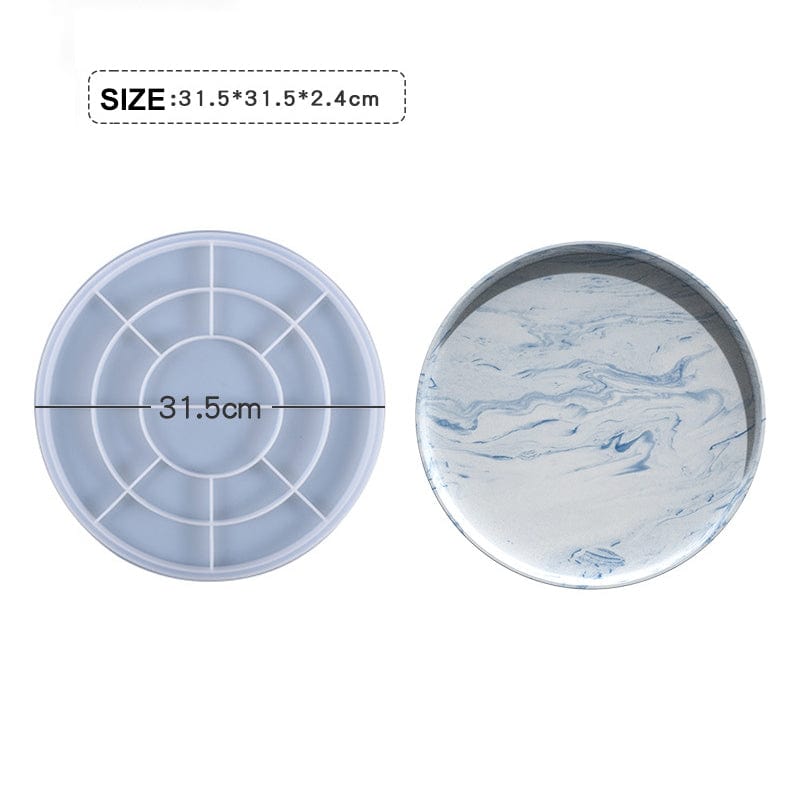 My Store Silicon Mould 12.5 Inch Round Trinket Tray Mould