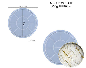 My Store Silicon Mould 10" ROUND TRINKLET TRAY MOULD