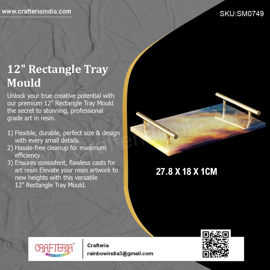 My Store Silicon Mould Rectangle Tray Mould