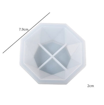 My Store Silicon Mould Octagonal Cut Jewellery Bowl Mould