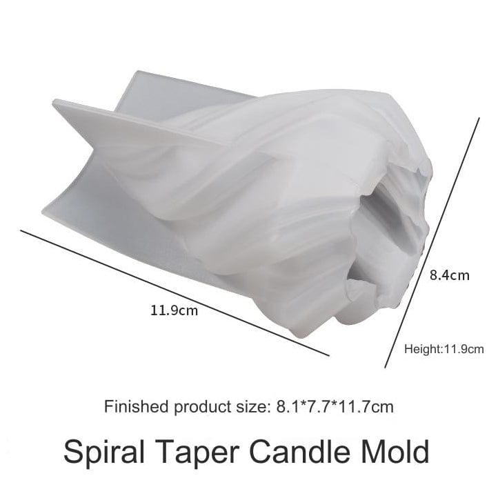 Irregular Geometric Wave Rotating Candle Mould