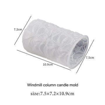 3D Windmill Column Pillar Candle Mould