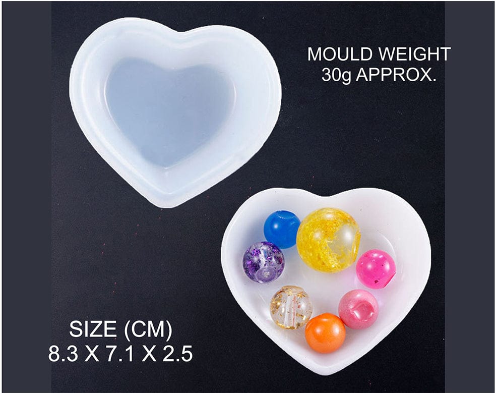 My Store Silicon Mould HEART SHAPE BOWL MOULD