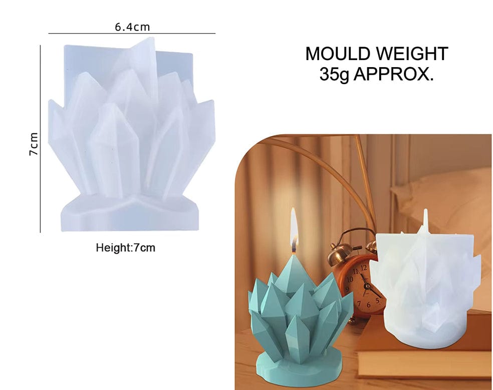 My Store Silicon Mould CRYSTAL CLUSTER STONE & CANDLE MOULD