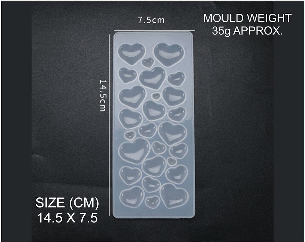 My Store Silicon Mould MULTY CAVITY HEART MOULD