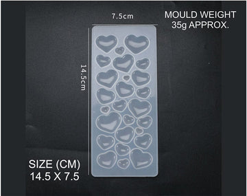 My Store Silicon Mould MULTY CAVITY HEART MOULD