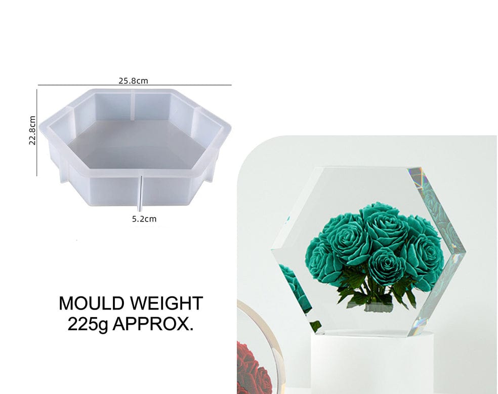 My Store Silicon Mould HEXAGON DEEP CASTING MOULD