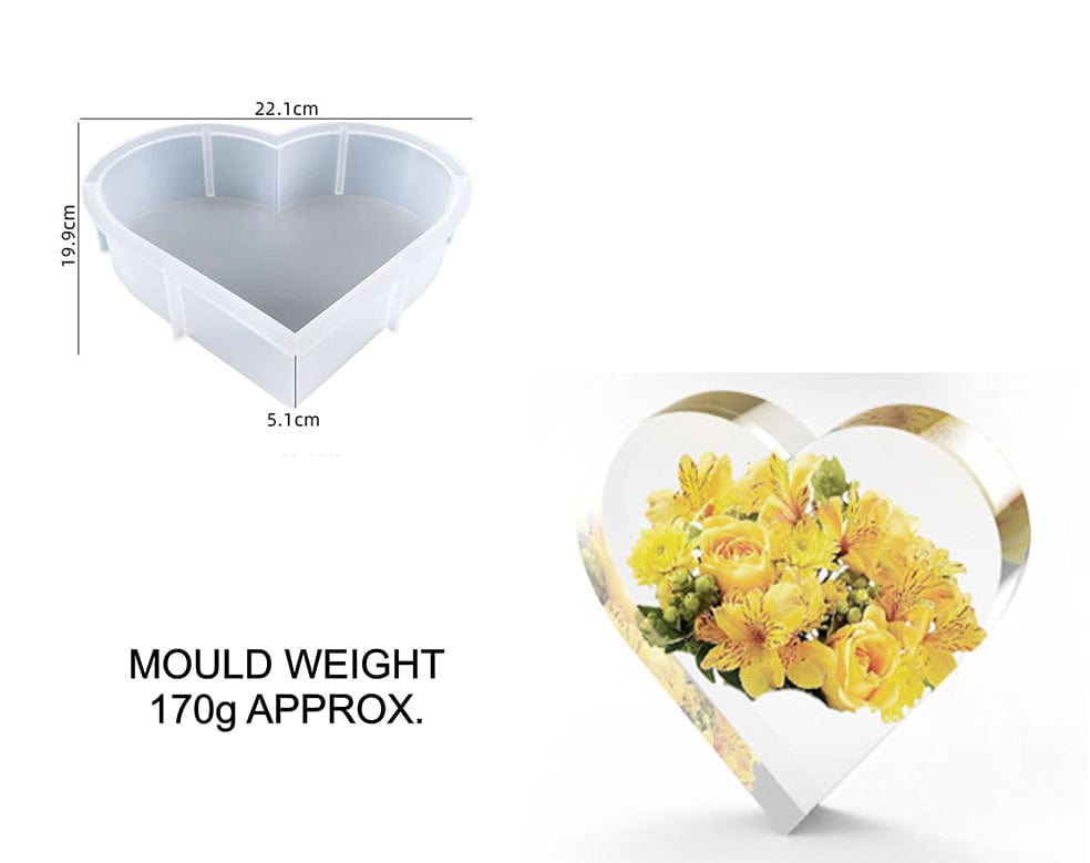 My Store Silicon Mould BIG HEART DEEP CASTING MOULD