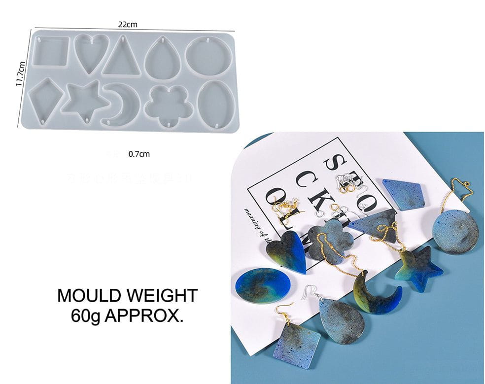 My Store Silicon Mould 10 IN 1 JEWELLERY MOULD