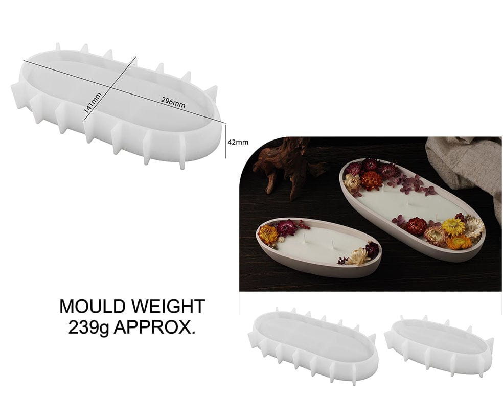 My Store Silicon Mould BIG BOAT SHAPE CANDLE HOLDER MOULD