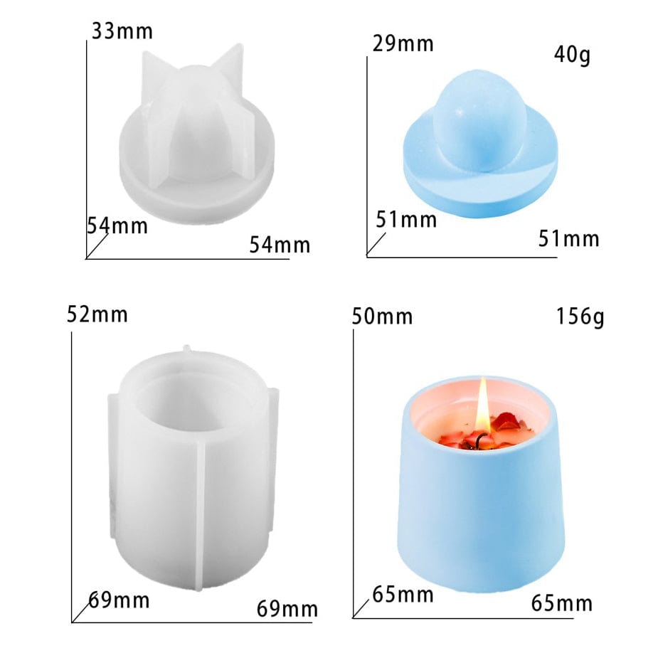 Small Candle Holder & Storage Box Mould