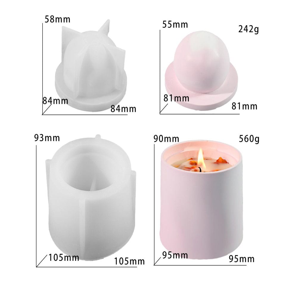 Big Candle Holder & Storage Box Mould