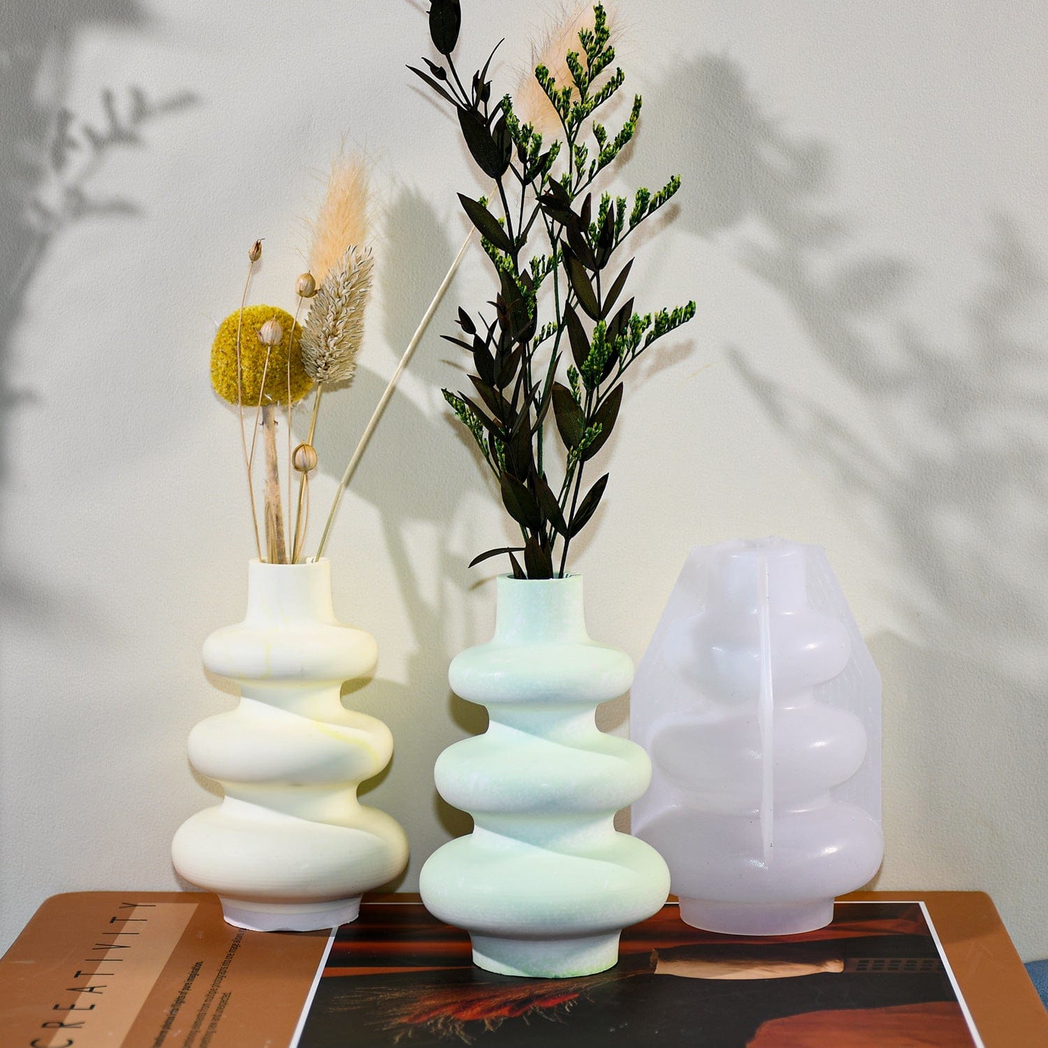 My Store Silicon Mould Earthly Edges Premium Vases Mould