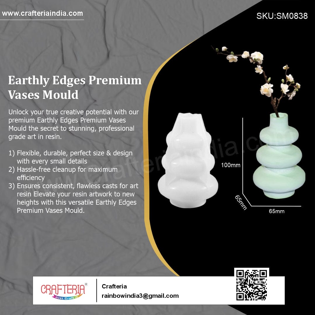 My Store Silicon Mould Earthly Edges Premium Vases Mould