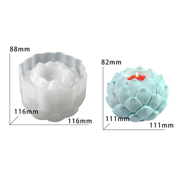 Jubepk Flower Tealight Holder Mould