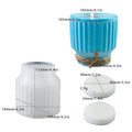 My Store Silicon Mould Bottom Neck Stripped Round Candle Holder