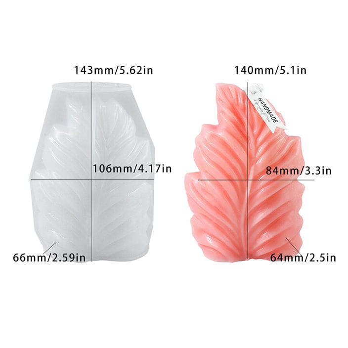 My Store Silicon Mould Leaf Candle Mould