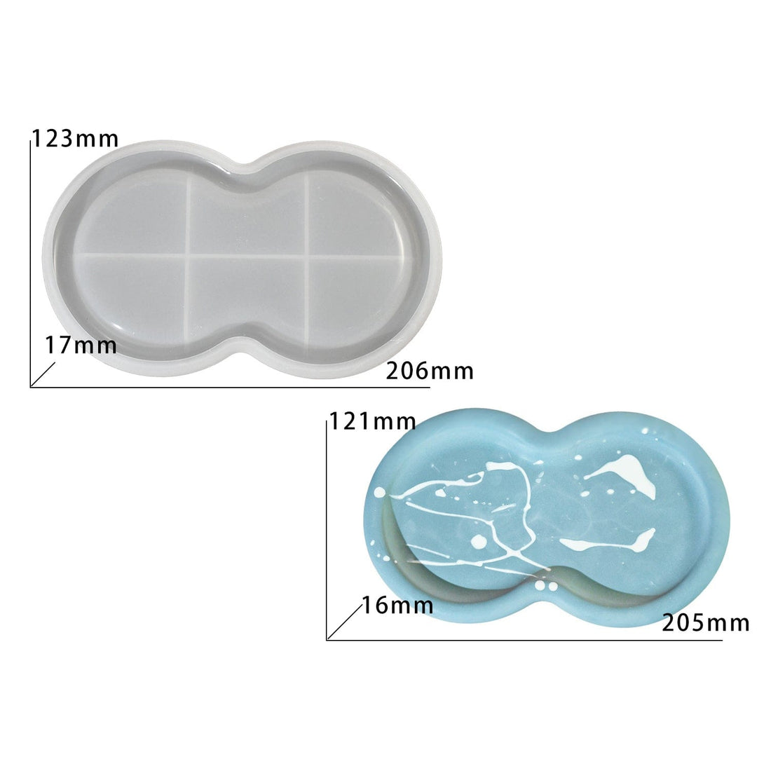 My Store Silicon Mould Short Tray Storage Circular Mould