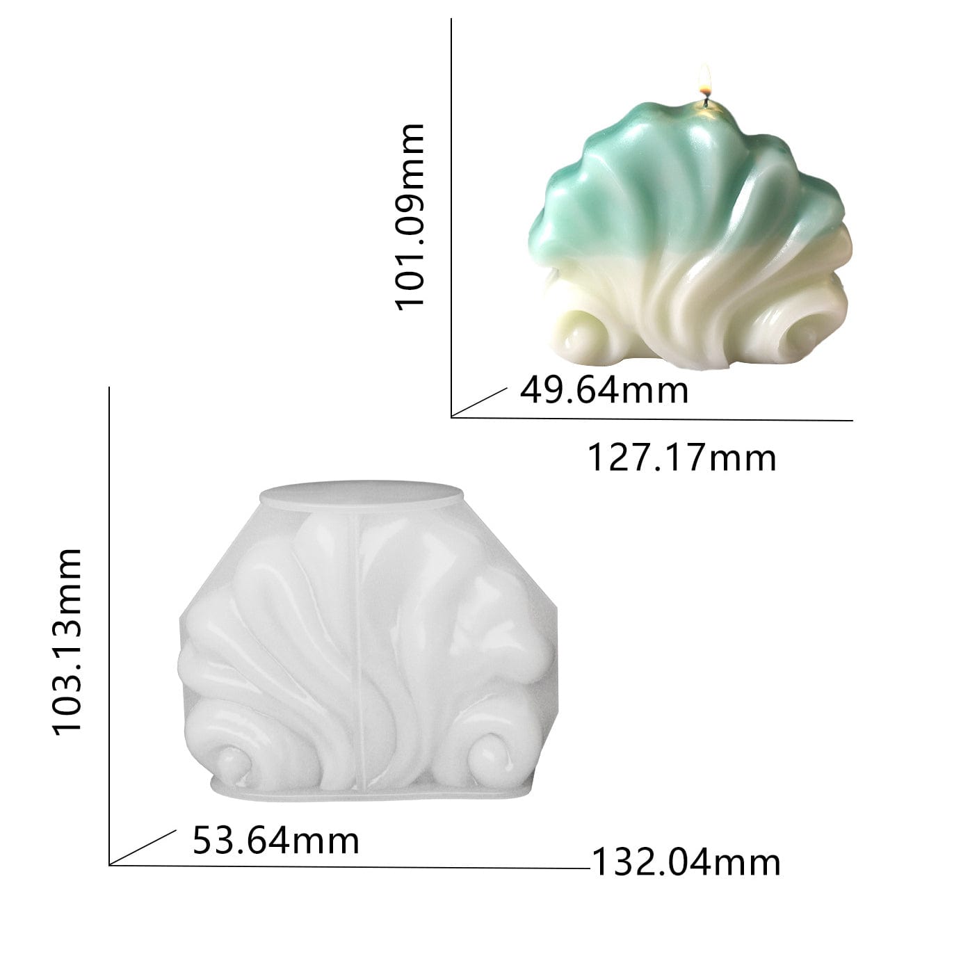 3D Shell Candle Mould