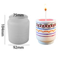 My Store Silicon Mould Texture Jar Storage, Planter & Candle Holder Mould