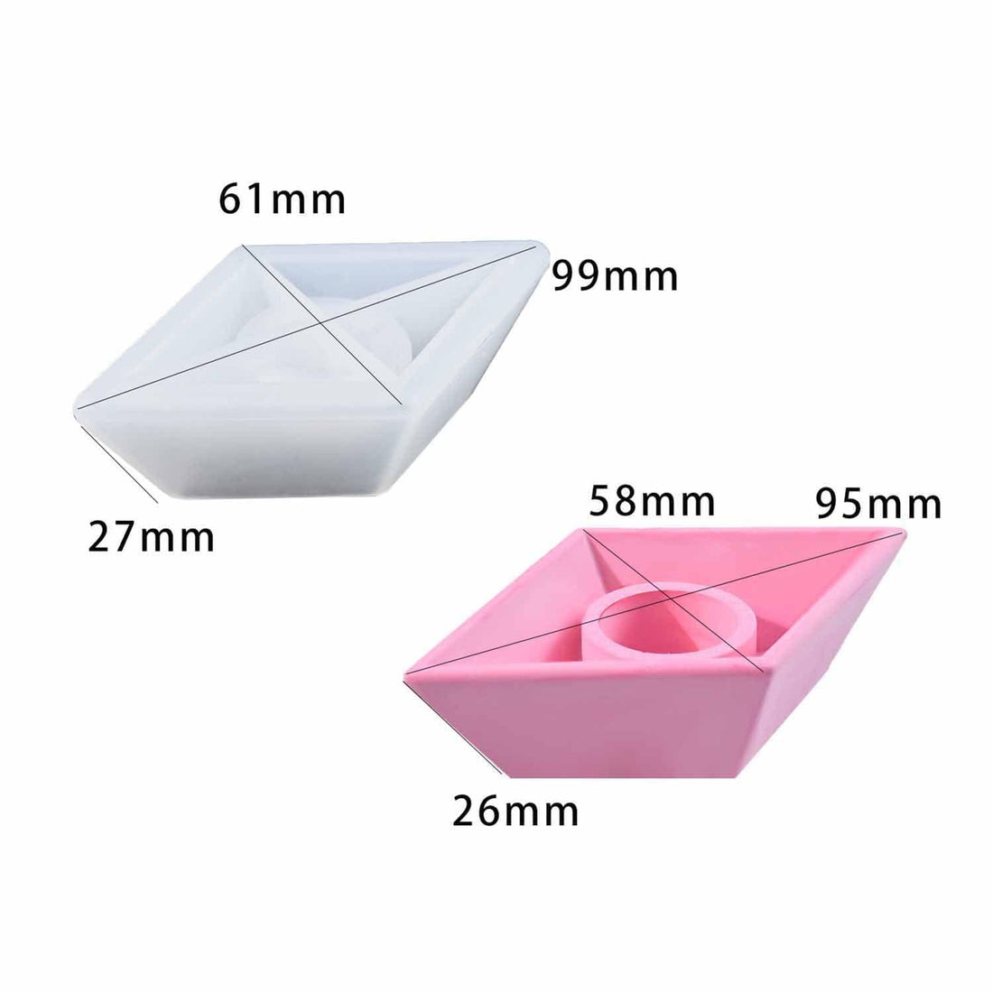 My Store Silicon Mould Paper Boat Candle Holder Mould