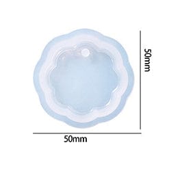 My Store Silicon Mould 8 Kali Flower Shape Keychain & Pendant Mould