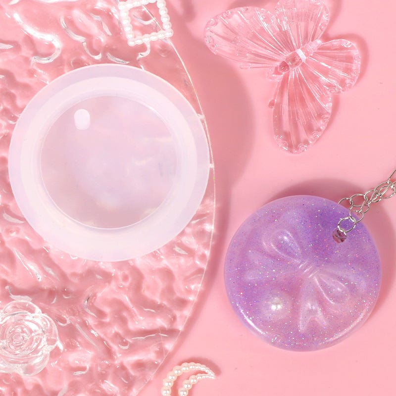 My Store Silicon Mould Round Keychain & Pendant Mould