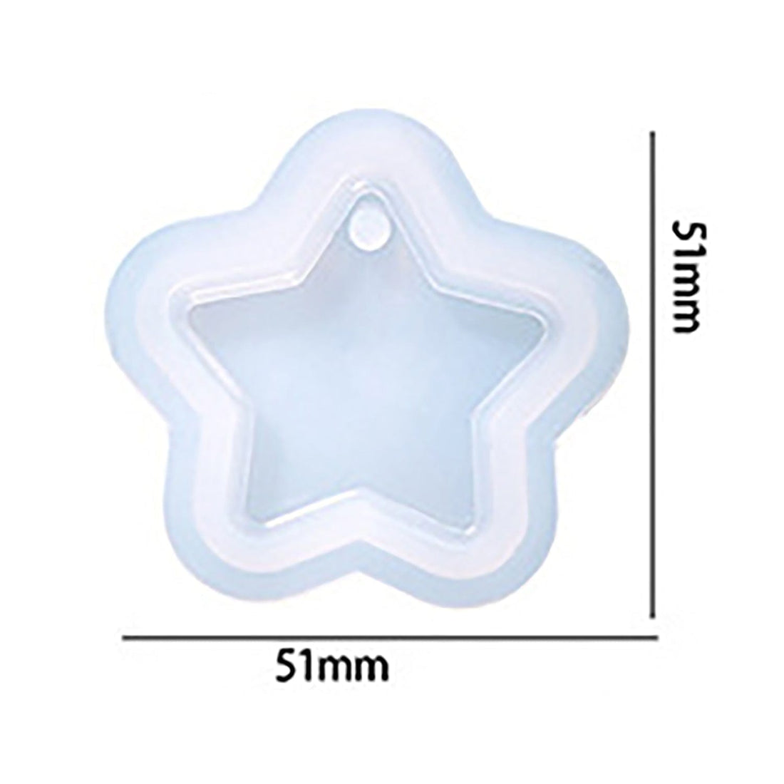 My Store Silicon Mould Star Keychain & Pendant Mould