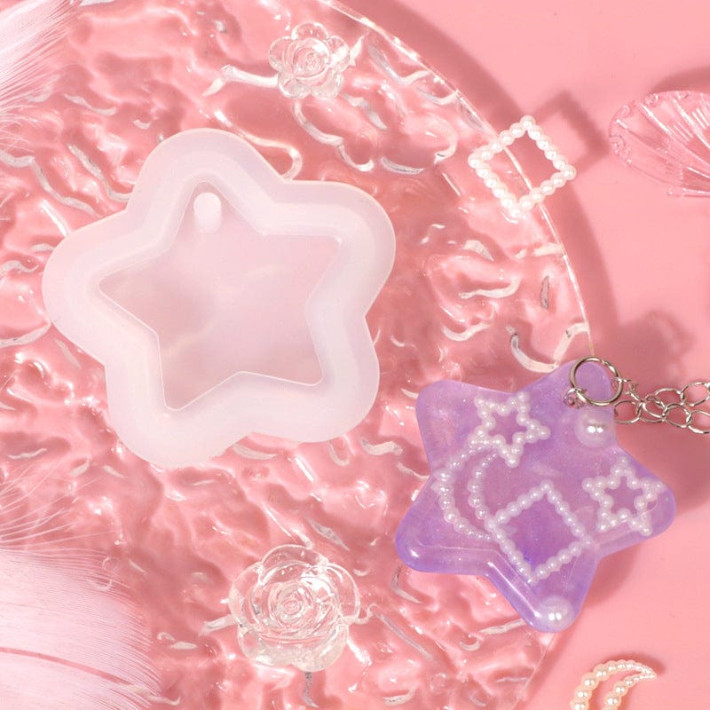 My Store Silicon Mould Star Keychain & Pendant Mould