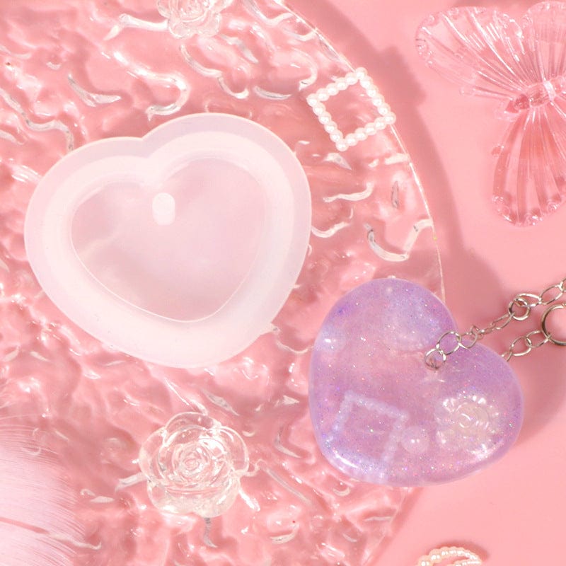 My Store Silicon Mould Heart Keychain & Pendant Mould