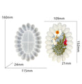 My Store Silicon Mould Oval Shape With Round Bubble Border Mould