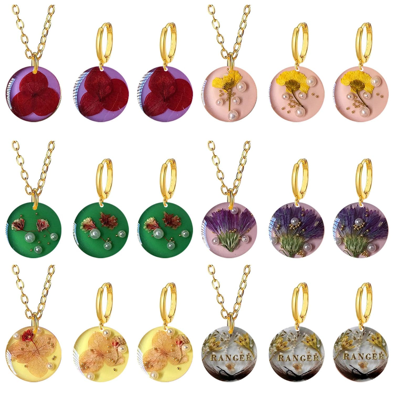 My Store Silicon Mould 12 Cavity Round Keychain & Pendant Mould