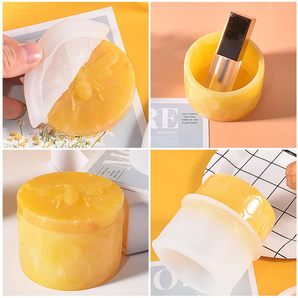 My Store Silicon Mould Honey Bee Jar Resin Mould