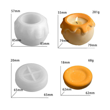 My Store Silicon Mould Honey Jar candle holder Mould