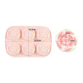 My Store Silicon Mould 6 Cavity Rose Shape Baking Mould