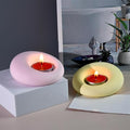 My Store Silicon Mould Unequal Circular Candle Holder Mould