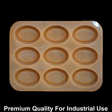 JUST CRAFT IT 9 Cavity Oval 45gms silicon soap mould